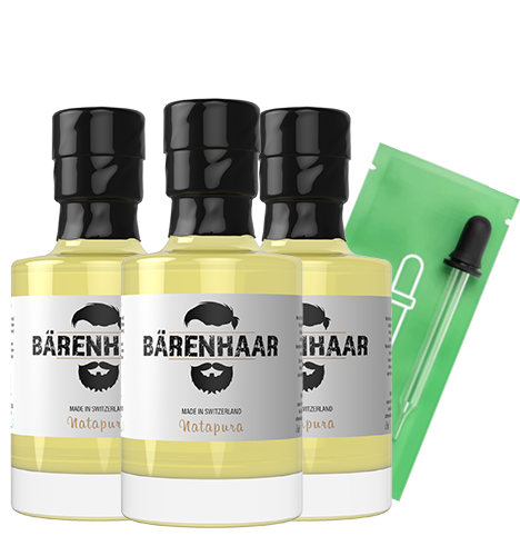 Bundle 3 x Bärenhaar + gratis Glaspipette